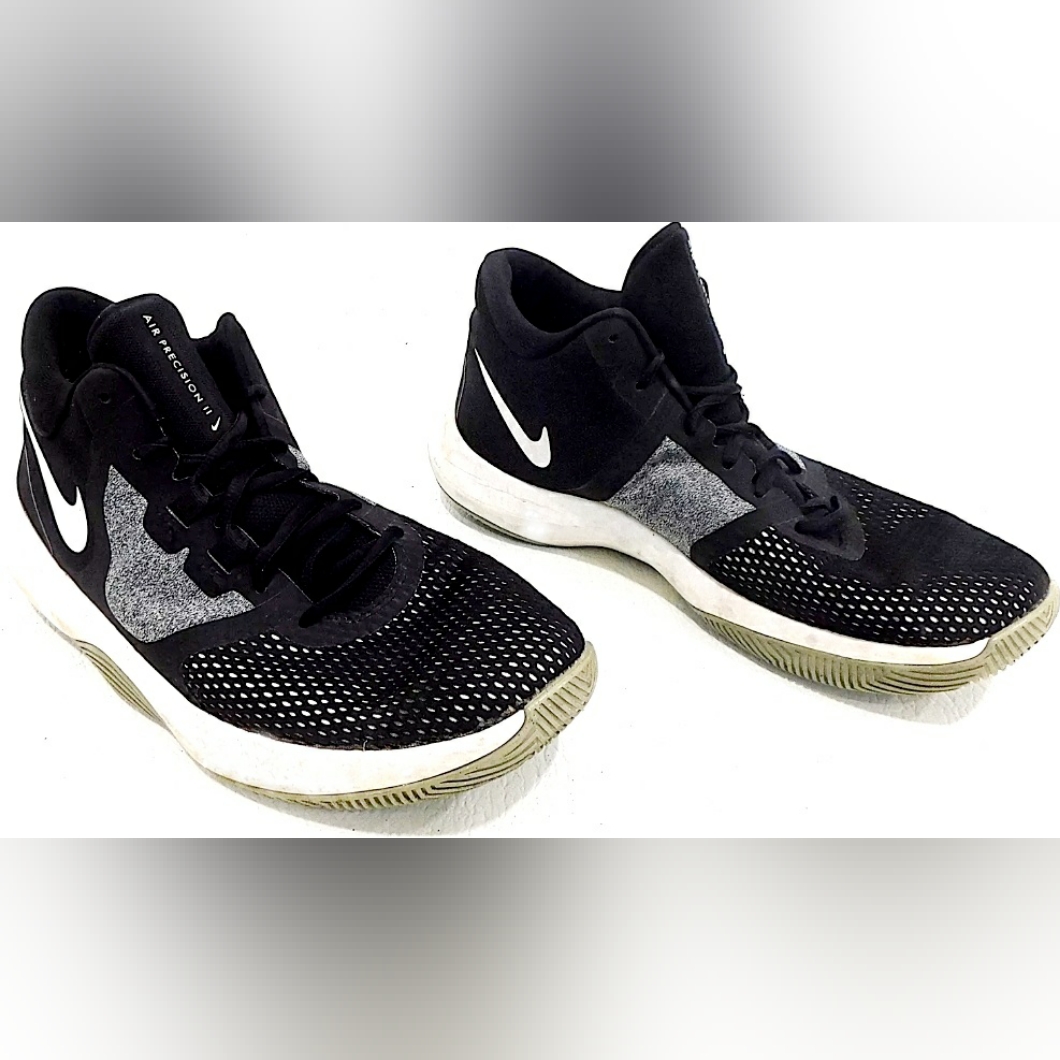 Nike Air Precision 2 Black White Tennis Shoes Sneakers Basketball Men Size 105